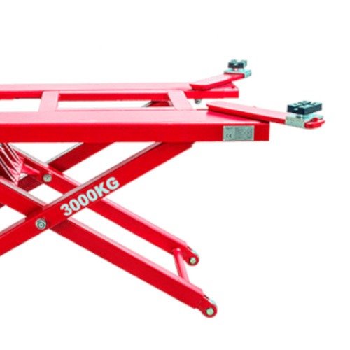 Elevador automotivo hidr�ulico pantogr�fico m�vel 3T monof�sico vermelho - EPM-3000  220V