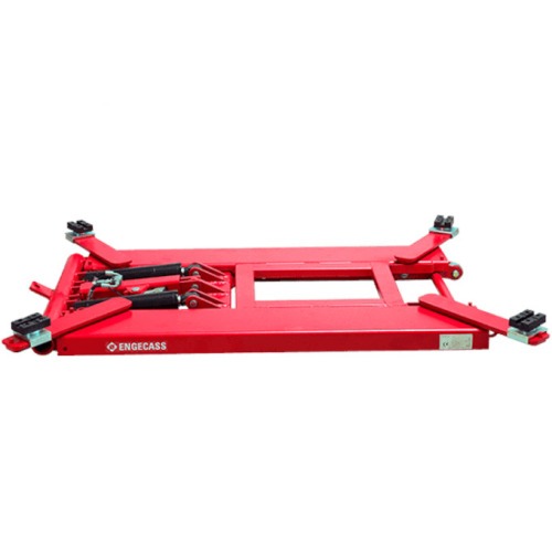 Elevador automotivo hidr�ulico pantogr�fico m�vel 3T monof�sico vermelho - EPM-3000  220V