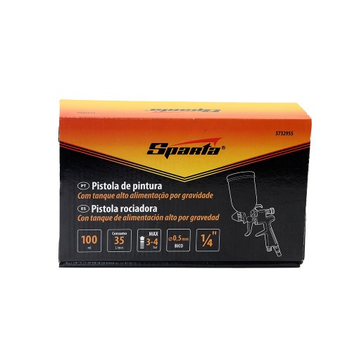 Pistola de pintura tipo gravidade 0,5 mm 100 ml - 5732955