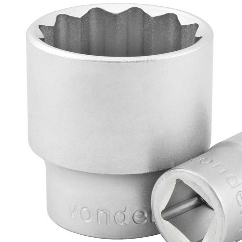 Soquete estriado 38 mm encaixe 3/4 Soquete estriado 38 mm encaixe 3/4