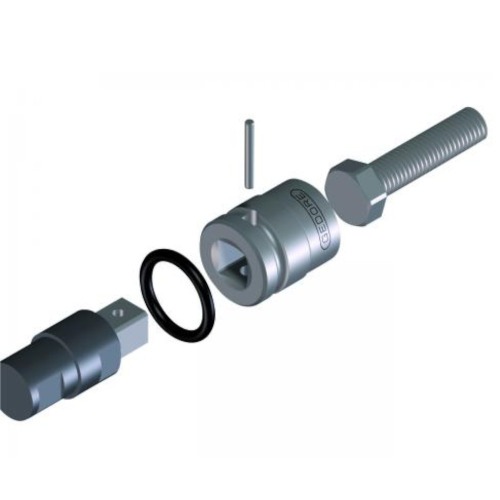 Soquete sextavado de impacto longo 12 mm encaixe 1/2 Soquete sextavado de impacto longo 12 mm encaixe 1/2