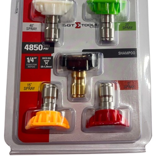 Jogo com 5 bicos 055 diâmetro 1,39 mm Jogo com 5 bicos 055 diâmetro 1,39 mm