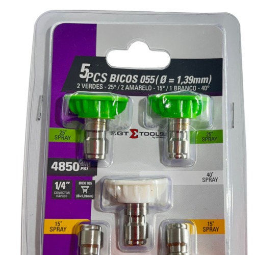 Jogo com 5 bicos 055 di�metro 1,39 mm - 0761091022
