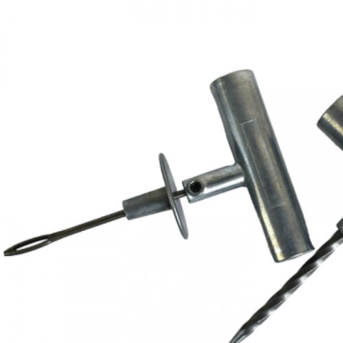 Kit agulha + escareador com cabos para aplica��o de reparo de pneu