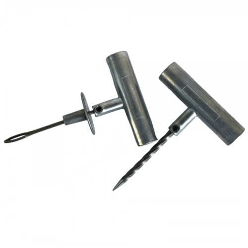 Kit agulha + escareador com cabos para aplica��o de reparo de pneu