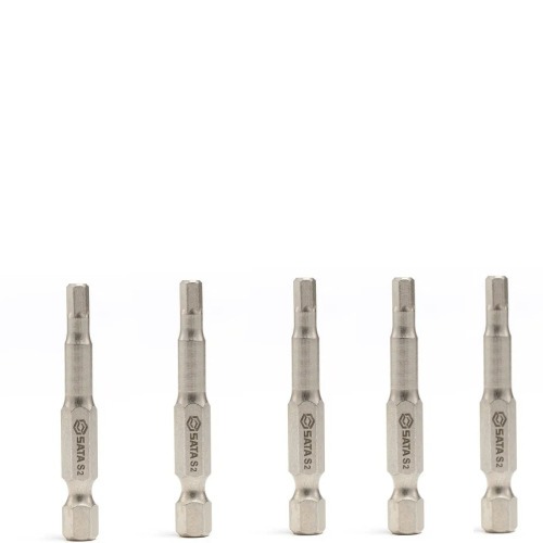 Jogo de bits hexagonal 5,0 x 50 mm encaixe 1/4