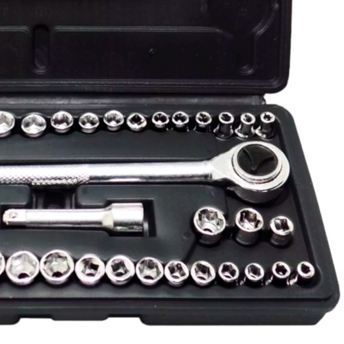 Jogo de soquete sextavado 4 � 15 mm 1/4