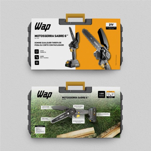 Motosserra a bateria 21V sabre de 6