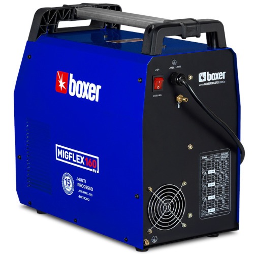 Inversora de solda Multiprocesso 160A para Eletrodo Mig e Tig - MIGFLEX 160BV 110V/220V Inversora de solda Multiprocesso 160A para Eletrodo Mig e Tig - MIGFLEX 160BV 110V/220V