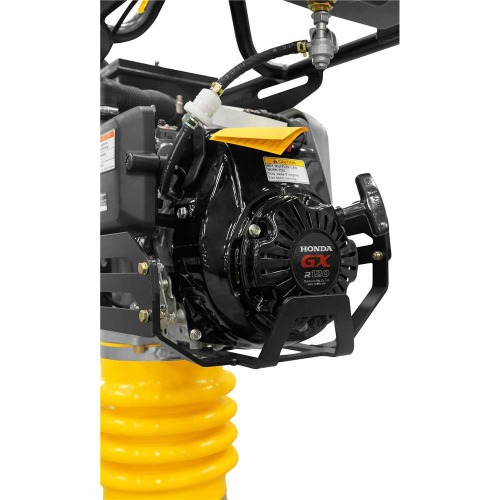 Compactador de solo tipo sapo a gasolina 330 x 285 mm 3,6 hp 4T com rodas