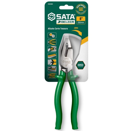 Alicate universal corte tesoura a�o cromo van�dio 8