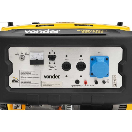 Gerador de energia 7,1Kva a gasolina monof�sico 4 tempos - GGV 7100  110V/220V