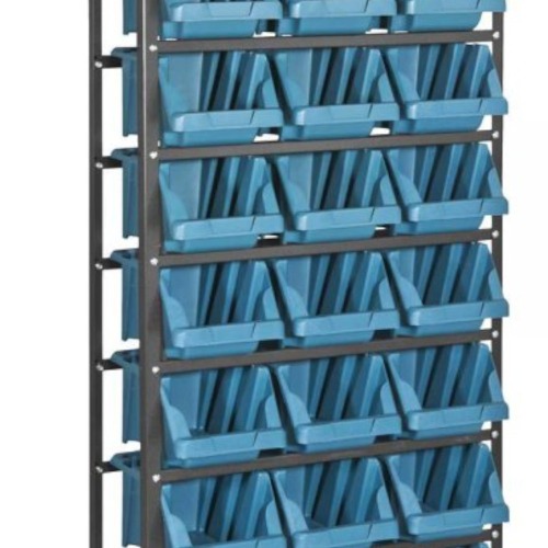 Estante metálica com gavetas 21 gavetas n° 7 modelo prático azul Estante metálica com gavetas 21 gavetas n° 7 modelo prático azul