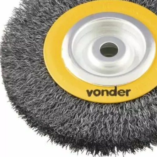 Escova de a�o circular ondulada 6 x 1 x 1/2