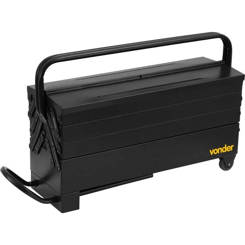 Caixa met�lica para ferramentas com 7 gavetas 60,0 x 19,0 x 24,0 cm com roda