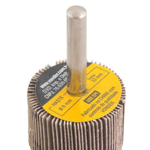 Roda de lixa 30 x 20 mm com haste gr�o 220