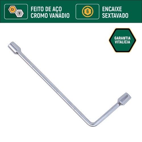 Chave biela sextavada 18 mm a�o cromo van�dio - ST47521L