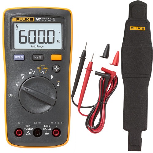 Multímetro digital portátil 600V CAT III - 107 Multímetro digital portátil 600V CAT III - 107