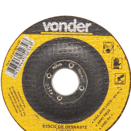 Disco de desbaste para metal 115 x 5,0 x 22,23 mm - VDA-50