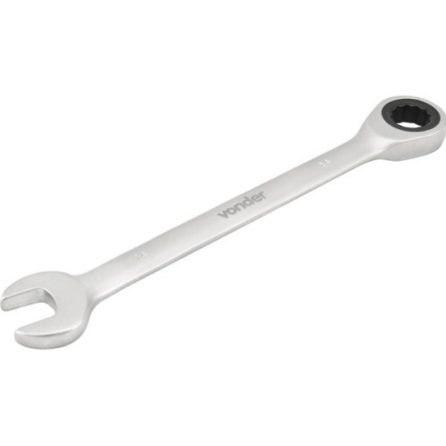 Chave combinada com catraca 12 mm  a�o cromo van�dio