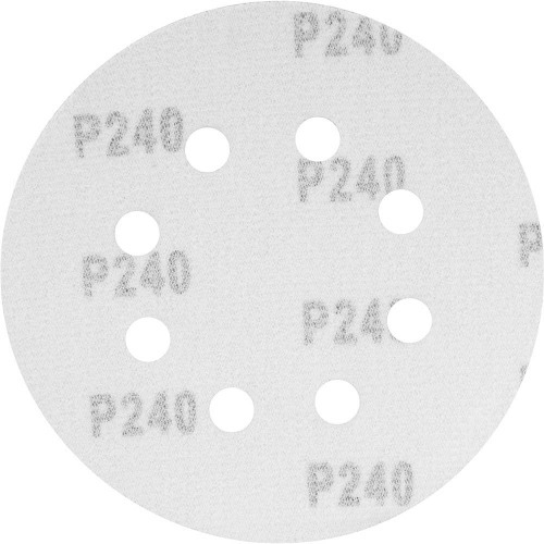 Disco de lixa com costado em pluma 125 mm com 10 pe�as