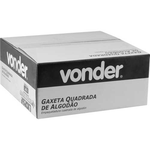 Gaxeta de algod�o quadrada ensebada 1/4