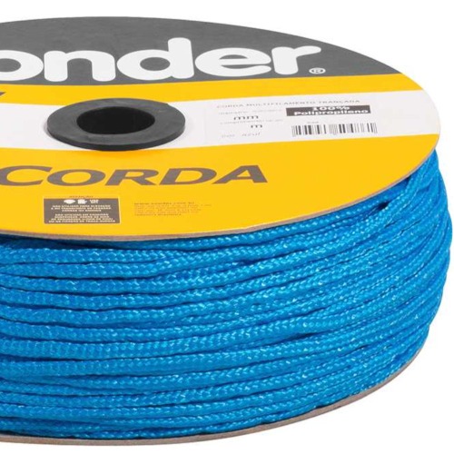 Corda multifilamento trançada 5 mm com rolo de 250 metros Corda multifilamento trançada 5 mm com rolo de 250 metros