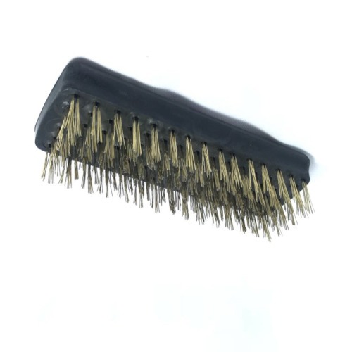 Escova de a�o latonado manual com 6 fileiras sem cabo - 0.2025