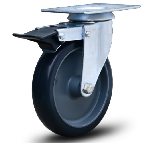 Rodízio giratório com freio 5 Rodízio giratório com freio 5