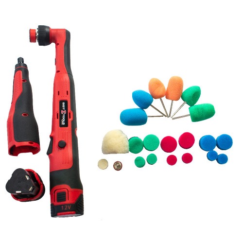 Kit nano mini politriz e nano politriz 12V 2Ah com 2 baterias e acessórios - SGT-8103 110V/220V Kit nano mini politriz e nano politriz 12V 2Ah com 2 baterias e acessórios - SGT-8103 110V/220V
