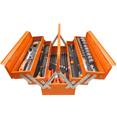 Caixa para ferramentas sanfonada 5 gavetas com 61 pe�as - 5900BR/KIT-PRO1