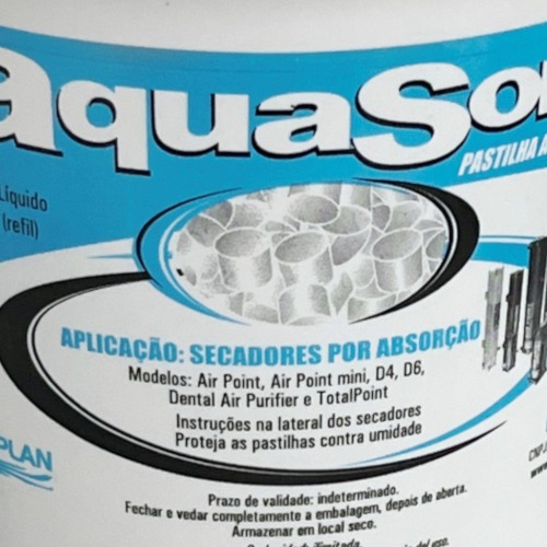 Pastilha absoverdora para secador de ar 1 Kg - AQUA-SORB1