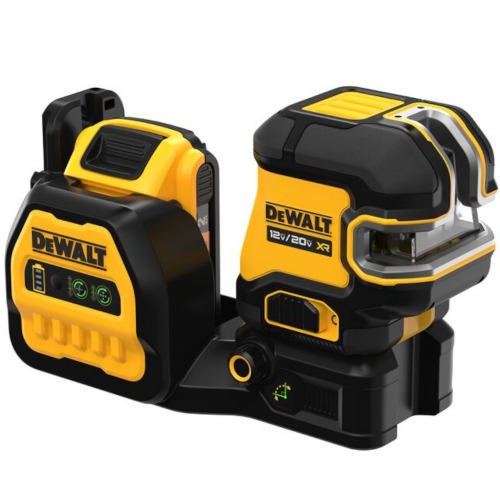 N�vel a laser verde a bateria 2 linhas e 5 pontos 85m sem bateria - DCLE34520GB