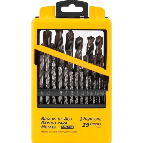 Jogo de brocas a�o r�pido 1/16