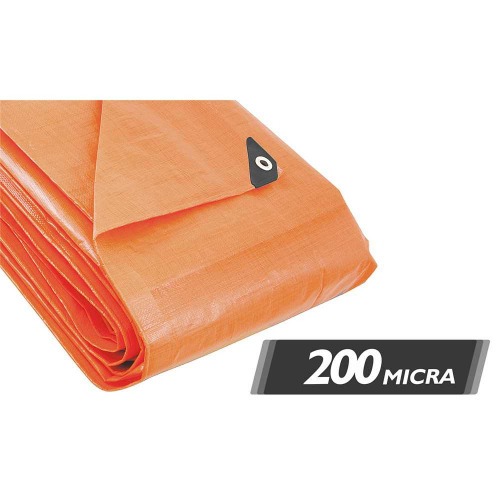 Lona refor�ada de polietileno laranja 9 m x 5 m