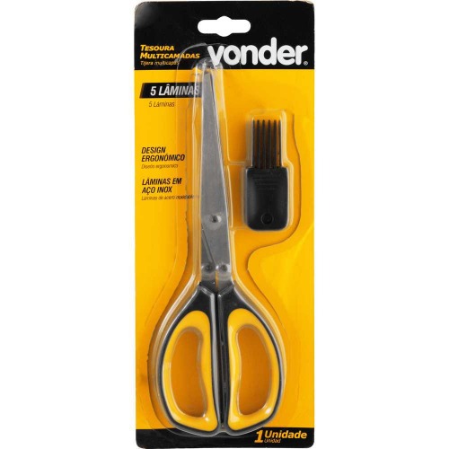 Tesoura multicamadas com 5 l�minas 