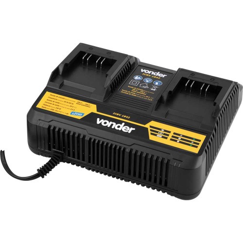 Carregador de bateria duplo 18V intercambi�vel carregamento r�pido - ICBV 1842  110V/220V