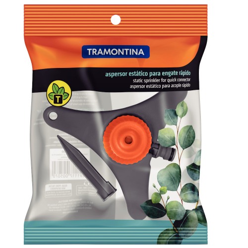 Aspersor est�tico com base de apoio e pontalete para engate r�pido