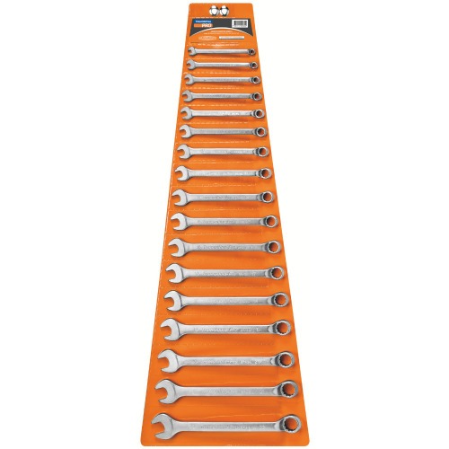 Jogo de chave combinada 6 a 22 mm a�o cromo van�dio com 17 pe�as - 44660217