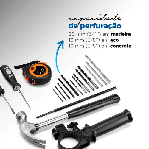 Furadeira de impacto 3/8