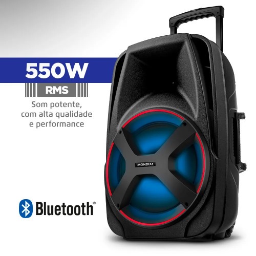 Caixa de som amplificadora Power Plus 550W RMS - CM-550  110V/220V