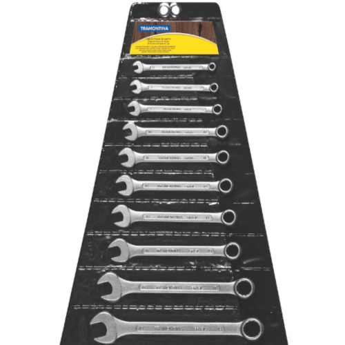 Jogo de chave combinada 6 a 32 mm em a�o especial com 15 pe�as - Basic