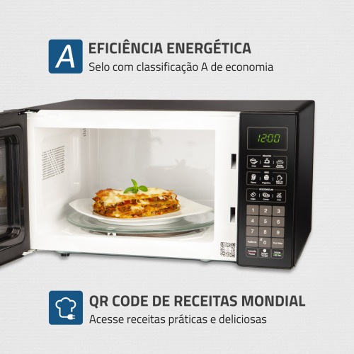 Micro-ondas 34 litros 1400W 10 n�veis de pot�ncia - MO-02-34-B  110V