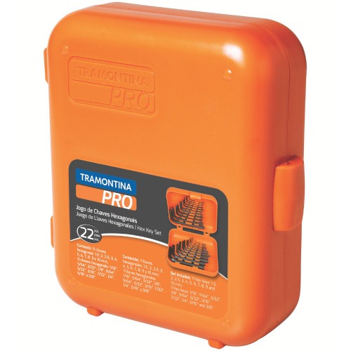 Jogo de chave allen 1,5 a 10 mm - 1/16 a 3/8