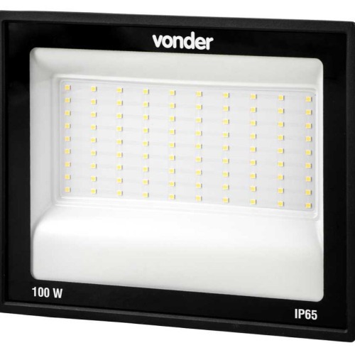 Refletor LED 100W 7.000 l�mens 6500K luz branca  110V/220V