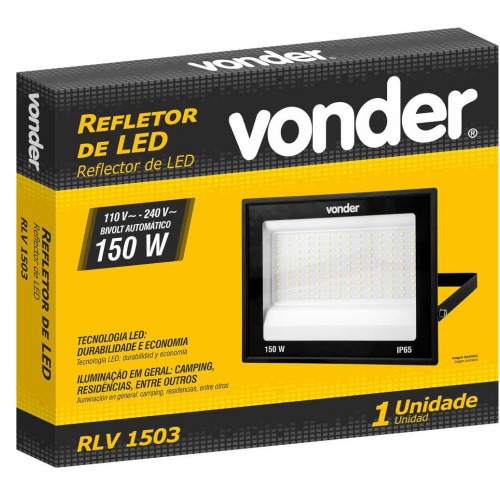 Refletor LED 150W 11.000 l�mens 6500K luz branca  110V/220V