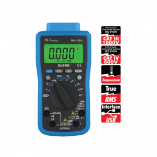 Mult�metro automotivo digital port�til - MA-120A