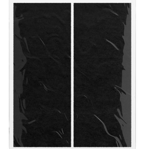 Feltro protetor adesivo retangular 127 x 51mm preto com 2 unidades Feltro protetor adesivo retangular 127 x 51mm preto com 2 unidades