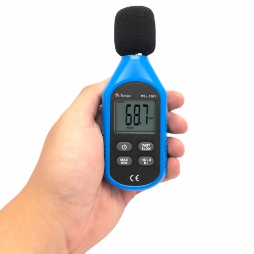 Decibelimetro digital mini com medição 30 a 130 dB - MSL-1301 Decibelimetro digital mini com medição 30 a 130 dB - MSL-1301