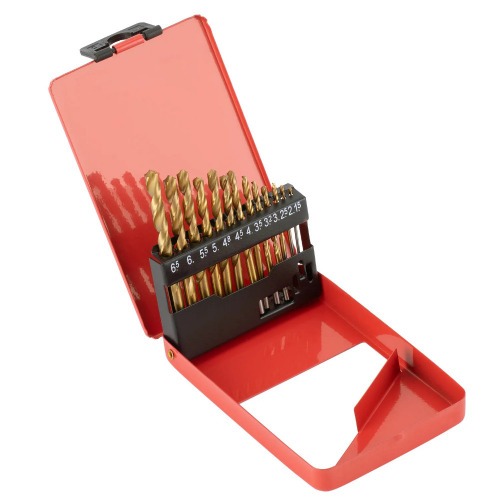 Jogo de brocas a�o r�pido de 1,5 � 6,5 mm com 13 pe�as